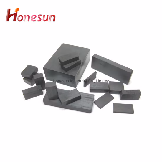 Venda quente Iman De Ferrita 6X4X1 Polegada ímã de bloco magnético de ferrite